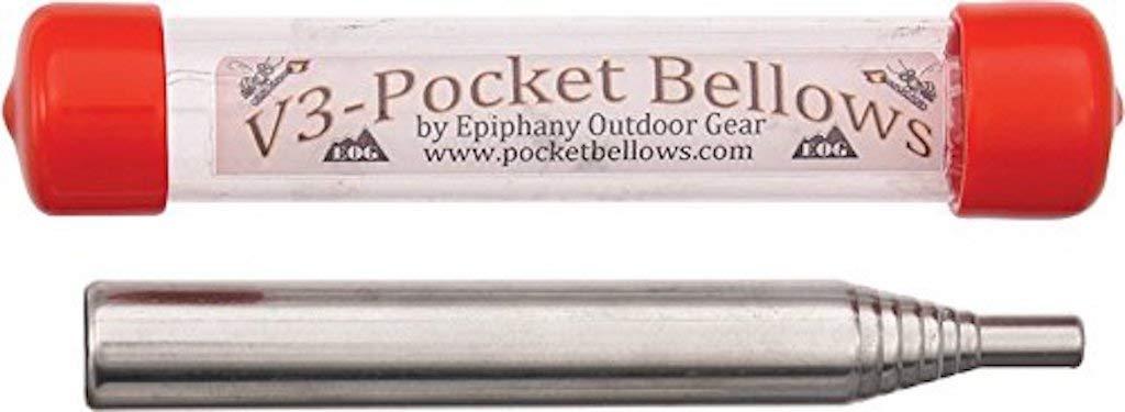 Epiphany Outdoor Gear Pocket Bellows – Wetterfestes, zusammenklappbares Feueranblasrohr zum Anfachen von Feuer – Ein unverzichtbares Campingzubehör