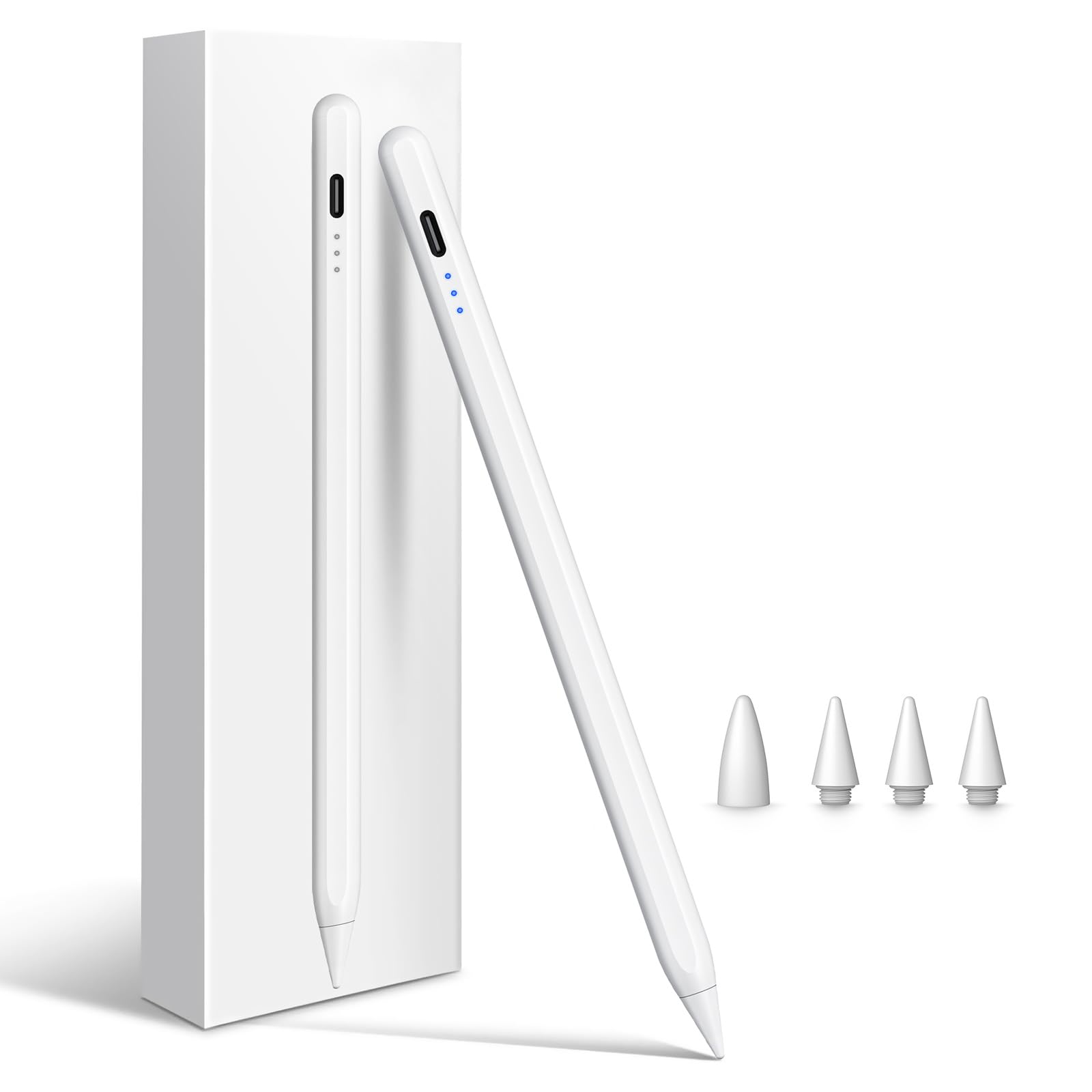 Cisteen Stylus Pen for iPad with Faster Charge,Tilt Sensor Compatible with Apple (2018-2024) iPad Pro 11/13 M4,iPad Air 11/13 M2,iPad Pro 11/12.9",iPad 10/9/8/7/6th,iPad Air 5/4/3rd,iPad Mini 7/6/5