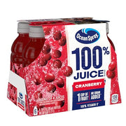 Ocean Spray® 100% Juice Cranberry Juice Blend, 10 Fl Oz, 6 Count (Pack of 1)