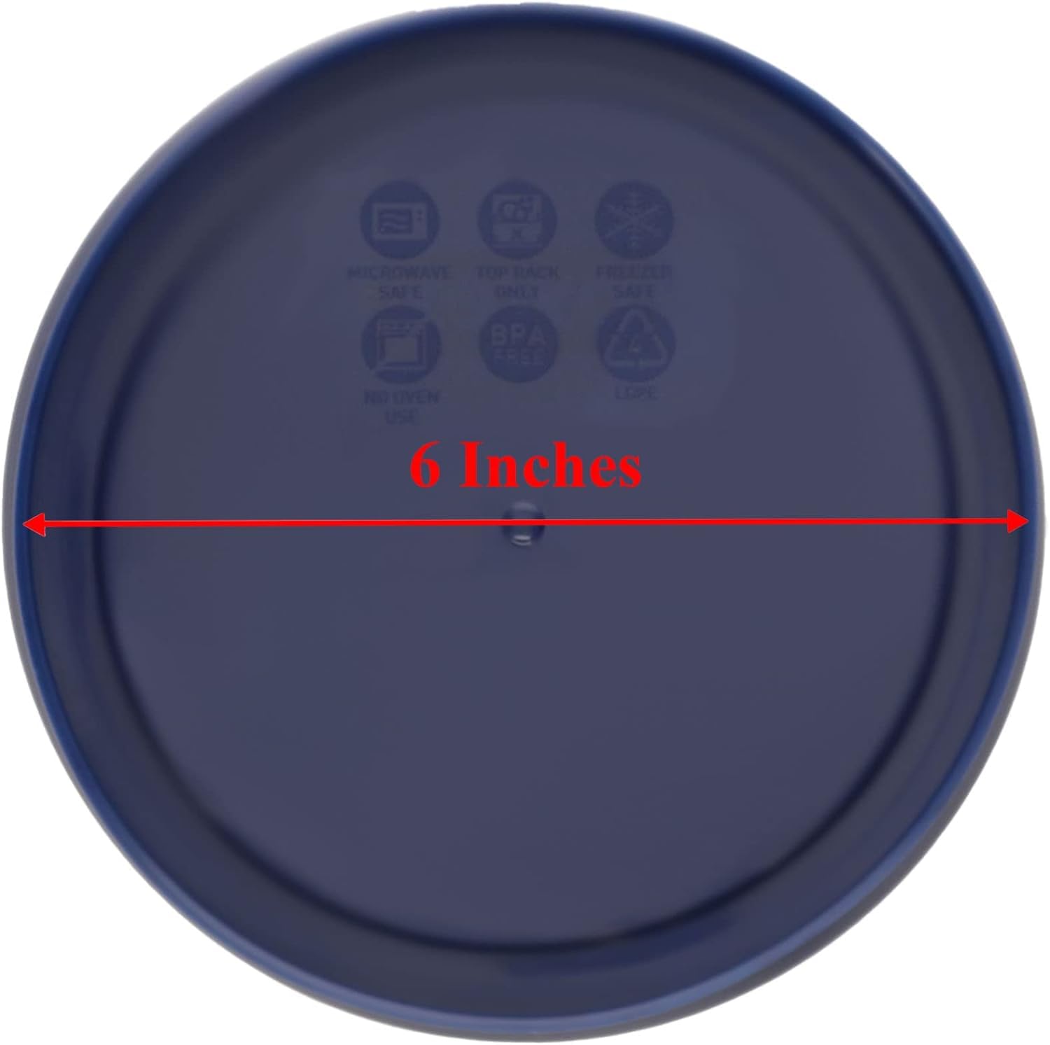 Pyrex Bundle - 4 Items: 7201-PC 4-Cup Blue Round Plastic Lids - Original Genuine Pyrex - Made In The USA