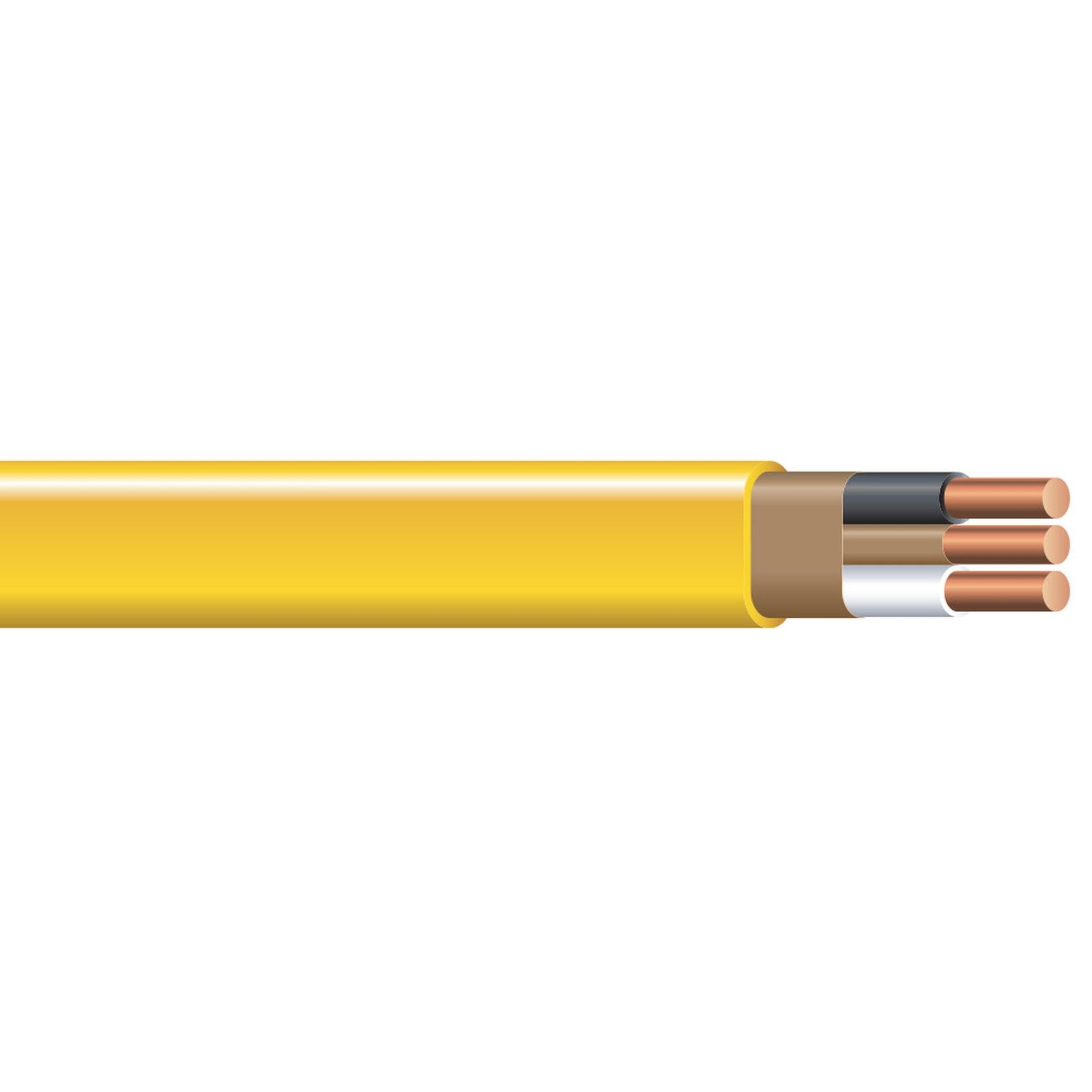 Southwire Romex Brand Simpull Solid Indoor 12/2 W/G NMB Cable 100ft coil - SW# 28828228
