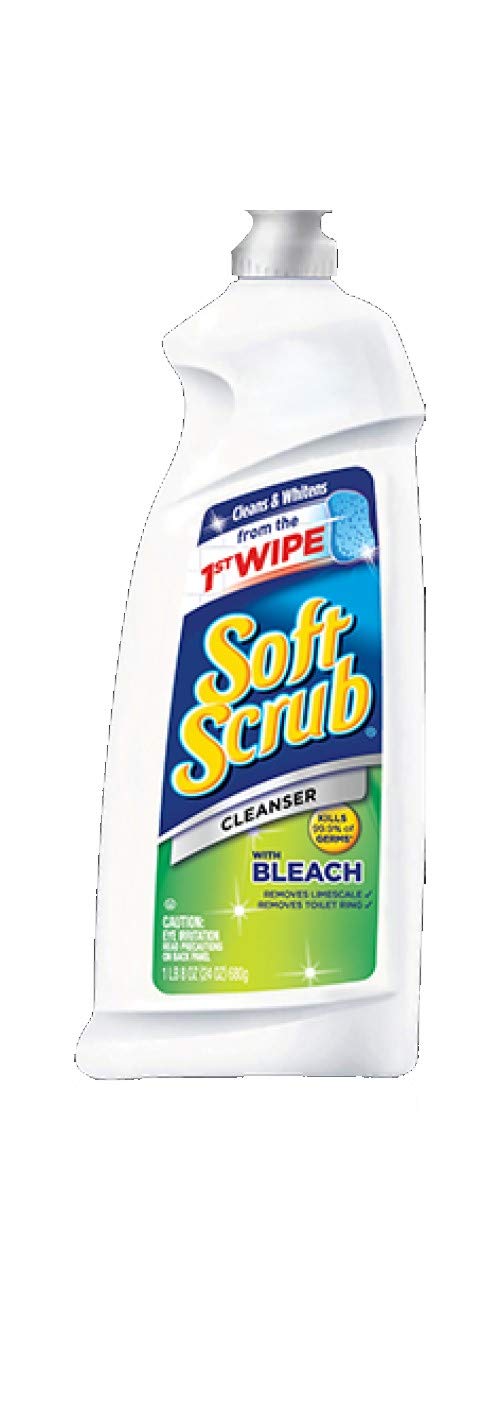 Soft Scrub Liquid Cleanser With Bleach White 24 Oz