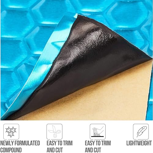 Amazon Basics Car Sound Deadening Mat, 14.5" x 10", Pack of 10