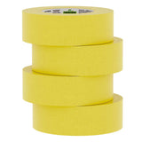 FrogTape Delicate Surface Painter's Tape With PaintBlock, 1.41 Inch x 60 Yards, 4-Pack, Yellow (240662)