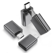 Elebase USB C to USB Adapter for Apple iPhone 16 15 Pro Max Charger Adapter 4 Pack,USB C Male to USB A 3.0 Female Thunderbolt 4 OTG Converter for iPad 10 Mini 7 6,Samsung Galaxy S24 S23,Z Flip Fold