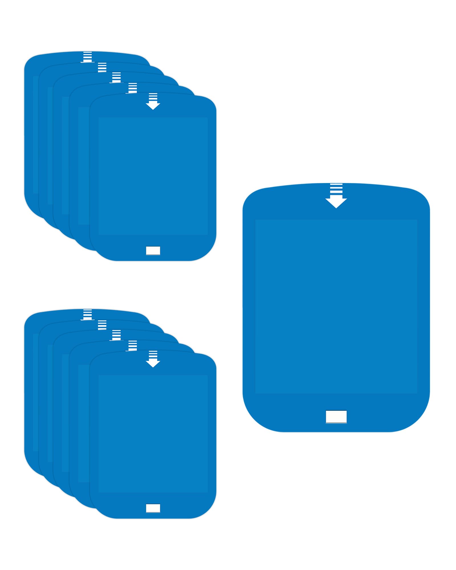 Shootingstar 10 Pcs Refill for Stem Bug Light Trap, Replacement Sticky Pads Compatible with Raid Essentials Flying Insect Light Trap Plug in