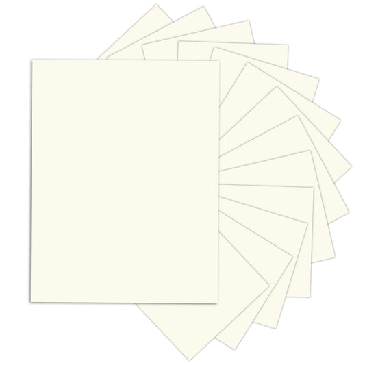 24 Sheets Cream Cardstock 8.5 x 11 Off White Paper, Goefun Ivory Card Stock Printer Paper for Cards Making, Office Printing, Paper Crafting