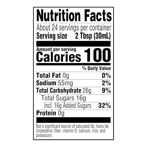 Amazon Grocery, Butter Flavor Pancake Syrup, 24 Fl Oz (Previously Amazon Fresh, Packaging May Vary)