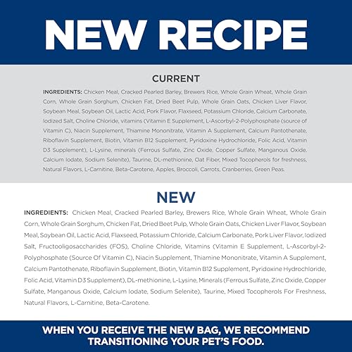 Hill's Science Diet Adult 7+, Senior Adult 7+ Premium Nutrition, Small Kibble, Dry Dog Food, Chicken, Brown Rice, & Barley, 5 lb Bag