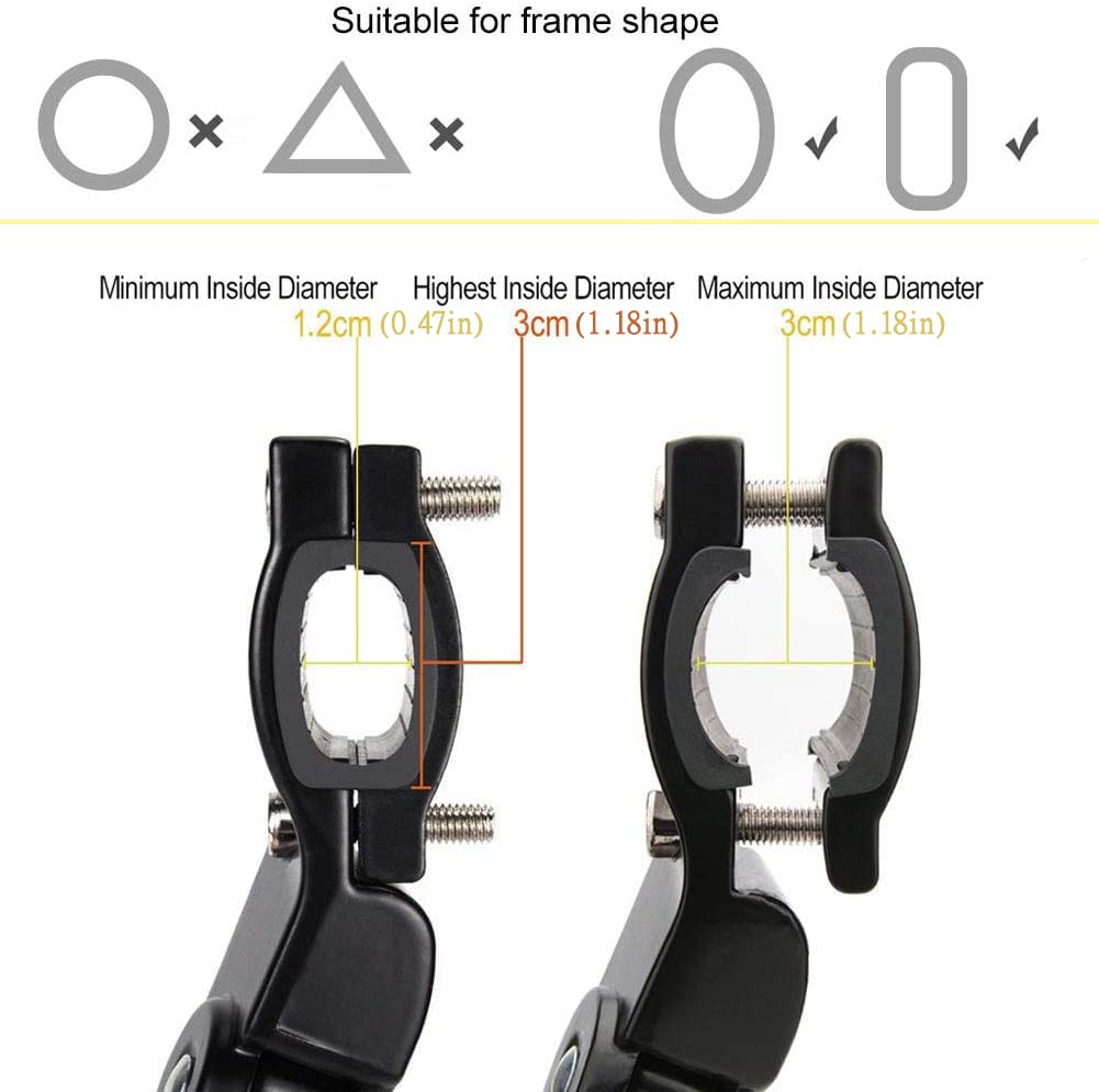 TOPCABIN Bike Kickstand Adjustable Aluminium Alloy Bicycle Kickstand Bike Side Kickstand Fit for 22" 24" 26" 28" Mountain Bike Road Bike/BMX/MTB (Black for 22-24-26-27-28 inch bike)