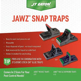 JT Eaton 409 Jawz Indoor Plastic Mouse Trap for Solid or Liquid Bait, Instant Kill Mouse Traps, No-Touch Disposal with Trap Set Indicator 12-Pack