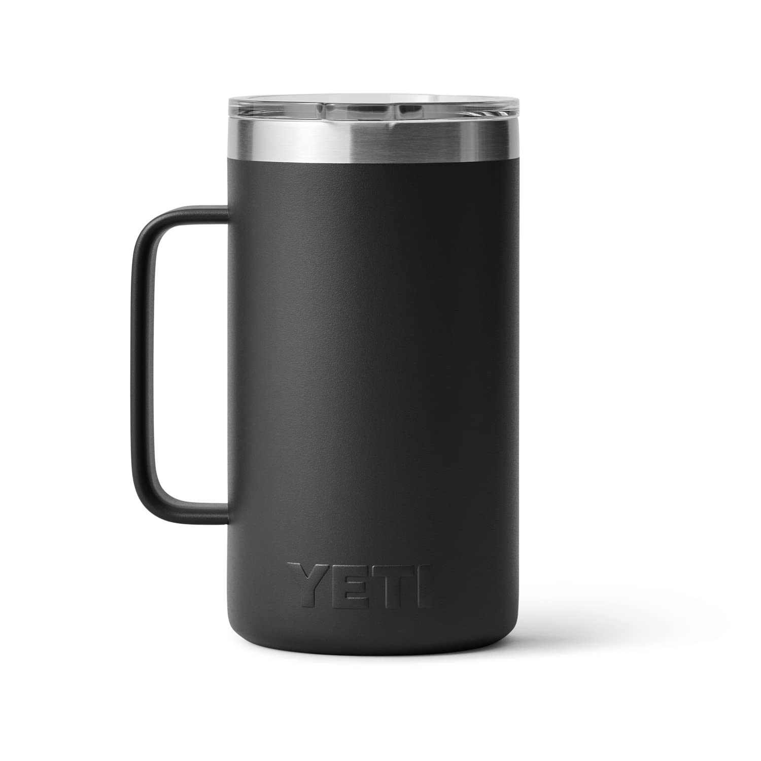 YETI Rambler 24 oz Mug, Vacuum Insulated, Stainless Steel with MagSlider Lid, Black