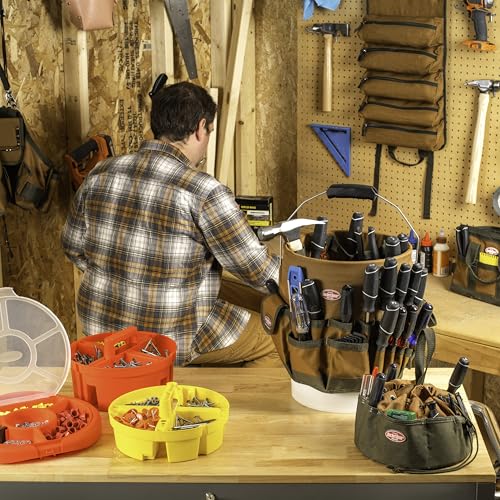 Bucket Boss The Bucketeer Bucket Tool Organizer in Brown, 10030