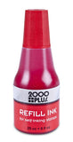 2000Plus Refill Ink for Self-Inking Stamps, 25cc (0.9 oz) Squeeze Bottle, Blue - COS032961