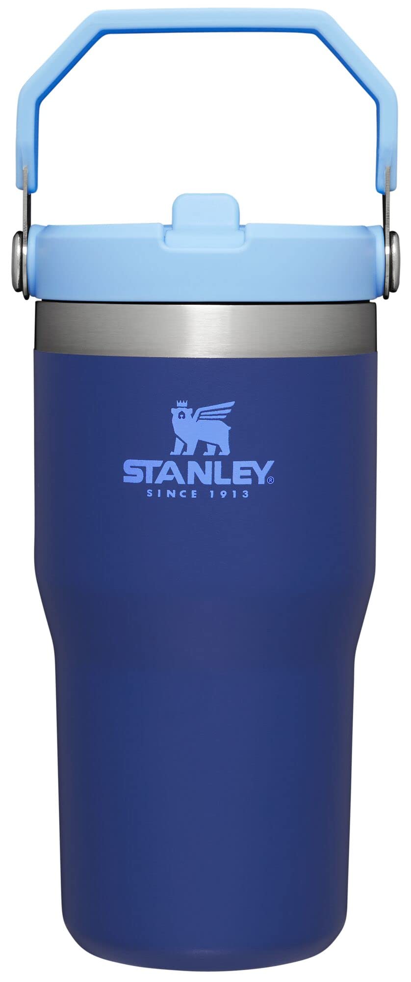 STANLEY IceFlow Stainless Steel Tumbler - Vacuum Insulated Water Bottle for Home, Office or Car Reusable Cup with Straw Leak Resistant Flip Cold for 12 Hours or Iced for 2 Days, Charcoal, 30OZ