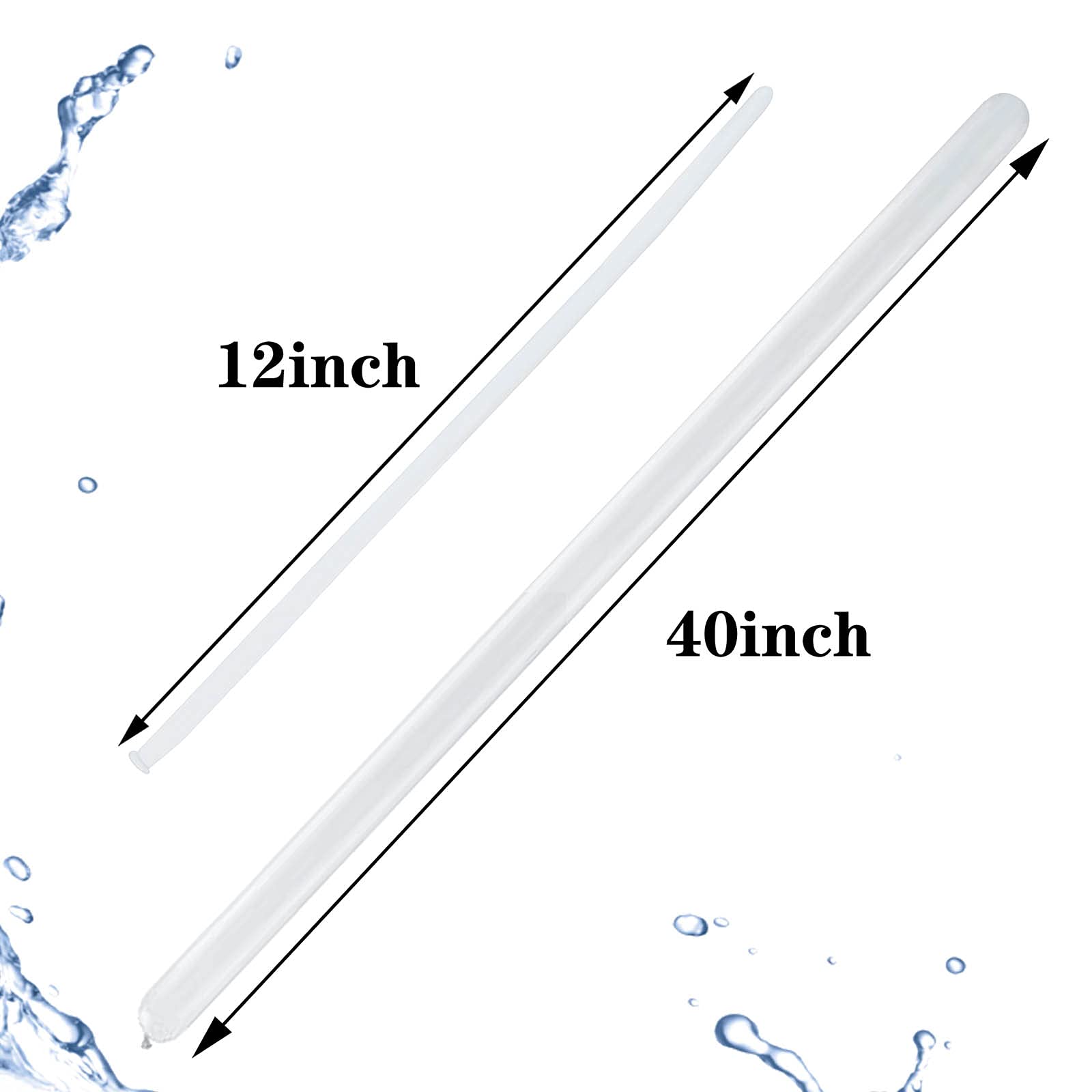 100Pcs 260 Balloons White Long Balloons for Balloon Garland Thickening Skinny Latex Twisting Balloon for Animals Modeling Christmas Birthday Wedding Party Decorations