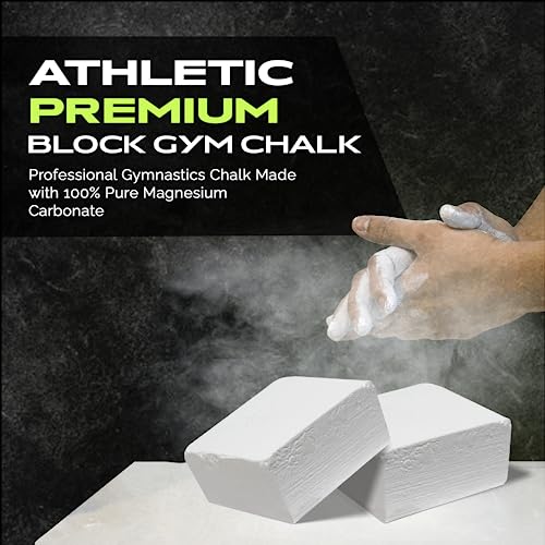Rage Fitness Premium Gym Chalk, Pure Magnesium Carbonate Chalk for Excellent Grip, Weightlifting, Gymnastics, Rock Climbing - Block Chalk 1 LB