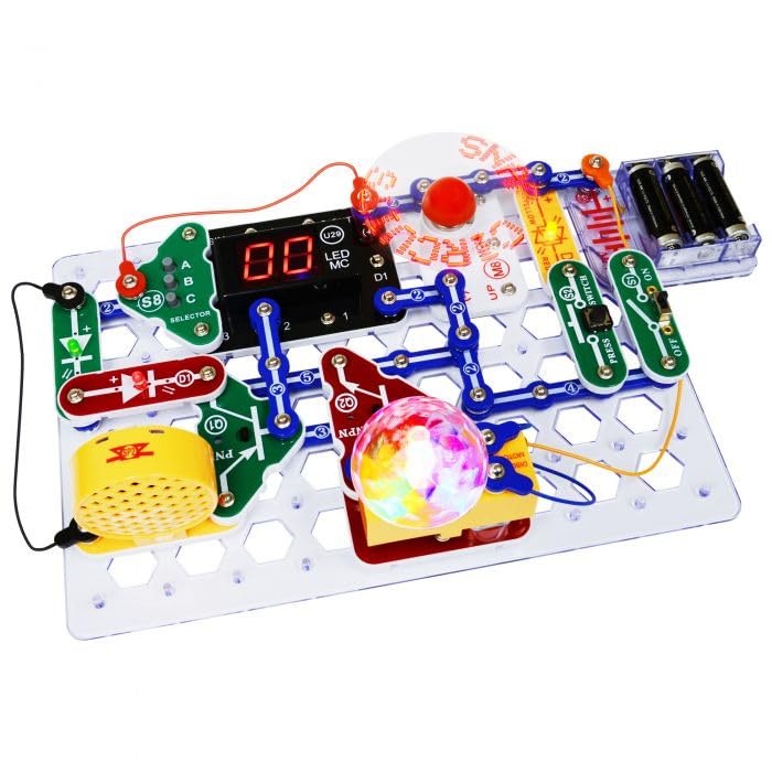 Snap Circuits “Arcade”, Electronics Exploration Kit, Stem Activities for Ages 8+, Full Color Project Manual (SCA-200)