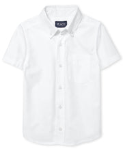 The Children's Place,boys,Short Sleeve Oxford Shirt,White,Medium