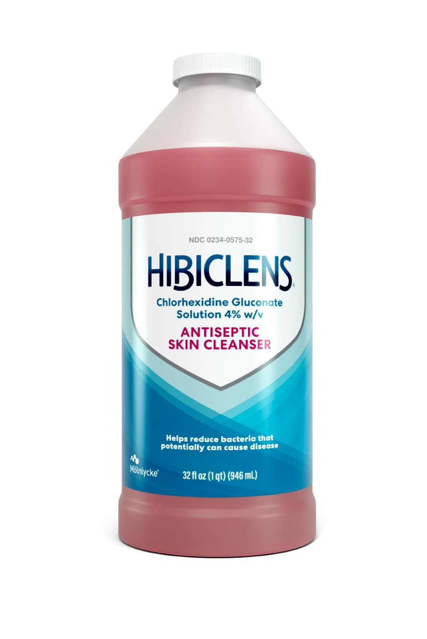 Hibiclens - Antimicrobial and Antiseptic Skin Cleanser - 32 oz - for Home and Hospital - 4% CHG