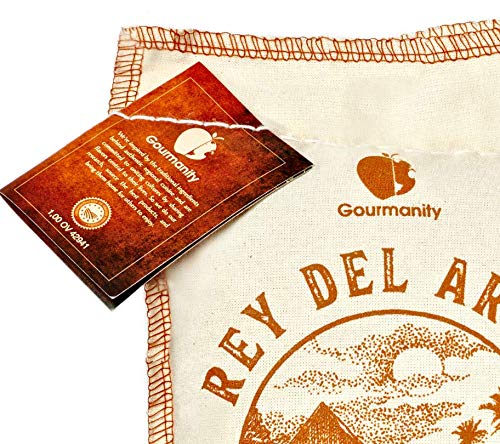 Gourmanity Spanish Paella Rice, Rey del Arroz Authentic Short Grain Valencia Rice from Spain, Great for Paella, Risotto, Seafood Dishes and Mediterranean dishes, Soy and Gluten Free, 2.2lb
