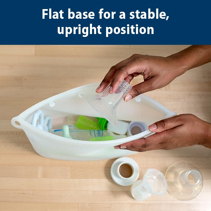 Dr. Brown's Microwave Steam Sterilizer Bag for Baby Bottles, Breast Pump Parts & Other Toddler Accessories, 100% Silicone, Reusable Sterilizing Bag