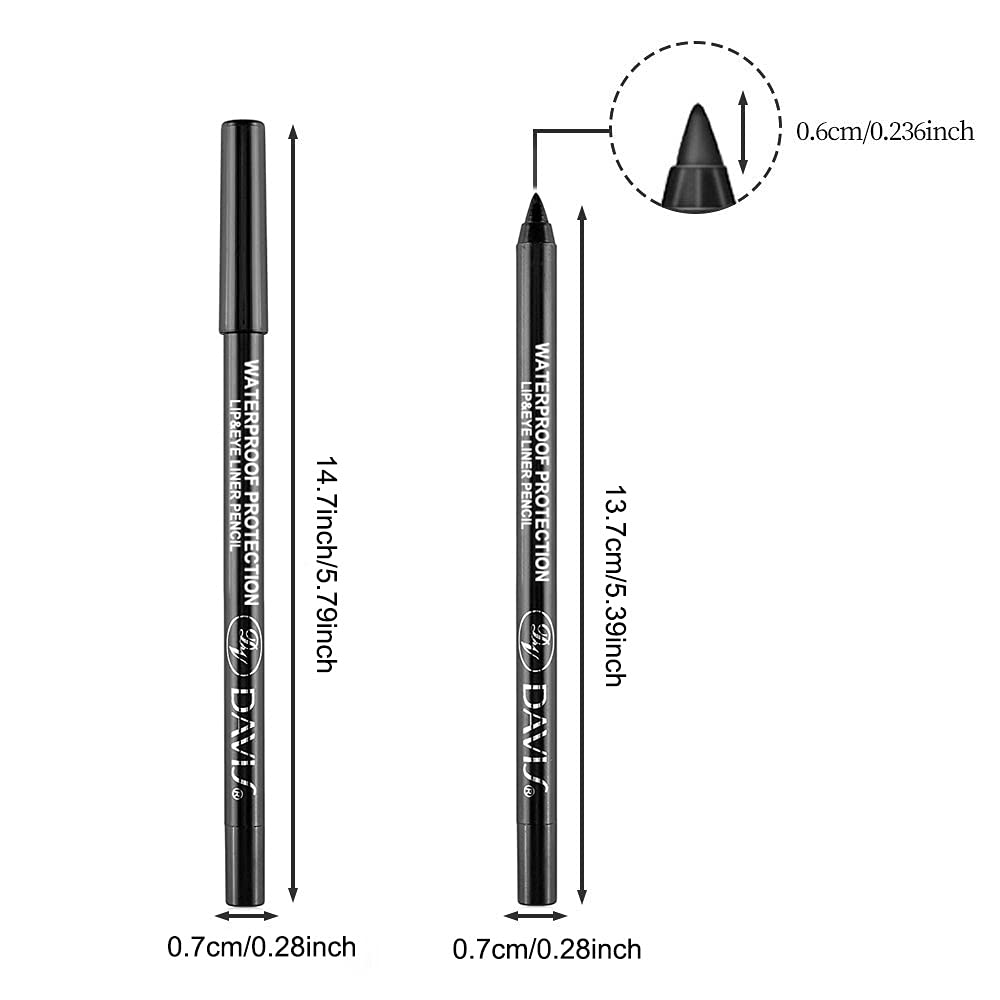 LemonSac 15PCS Colorful Eyeliner Pen Set, Eye Shadow Pencil, Pearl & Matte Metallic Glitter Eyeliner for Women, Eye & Lip Liner, Professional Eye Makeup Set