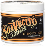 Suavecito Pomade Firme (Strong) Hold 4 Oz, 1 Pack - Strong Hold Hair Pomade For Men - Medium Shine Water Based Flake Free Hair Gel - Easy To Wash Out - All Day Hold For All Hair Styles