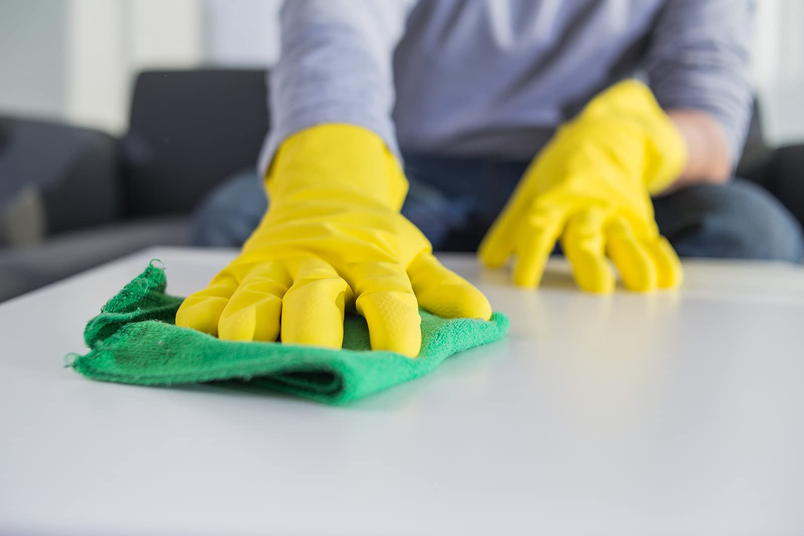 SteadMax 3/6 Pairs Cleaning Gloves, Reusable Natural Rubber Dish Gloves, Waterproof Latex Non-Slip Dishwashing Gloves for Kitchen and Household (Large, 3 Pack)