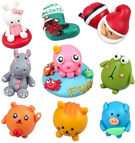 CiaraQ 24 Colors Small Block Polymer Clay Starter kit, Oven Bake Clay, CPSC Conformed Non-Toxic Molding DIY Clay, Great for Kids, Beginners