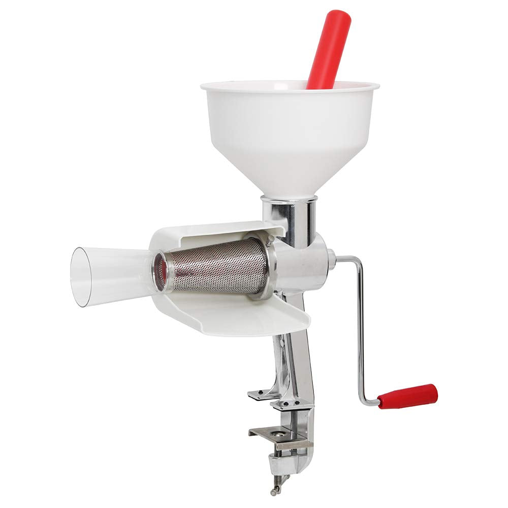 Johnny Apple Sauce Maker, Tomato Sauce Maker, Remove Skins & Seeds From Produce, Model 250 Clamp Based Food Strainer (Basic Strainer)