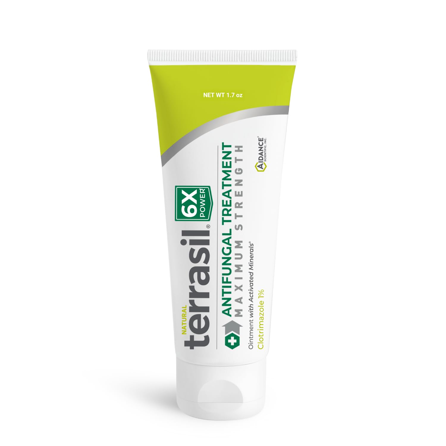 terrasil Antifungal Cream MAX 6X, Clinically Proven Clotrimazole, Soothing Relief for Jock Itch, Athletes Foot, Fungal Yeast Infection, Ringworm, Tinea - Effective Treatment of Skin Fungus (0.5 oz)