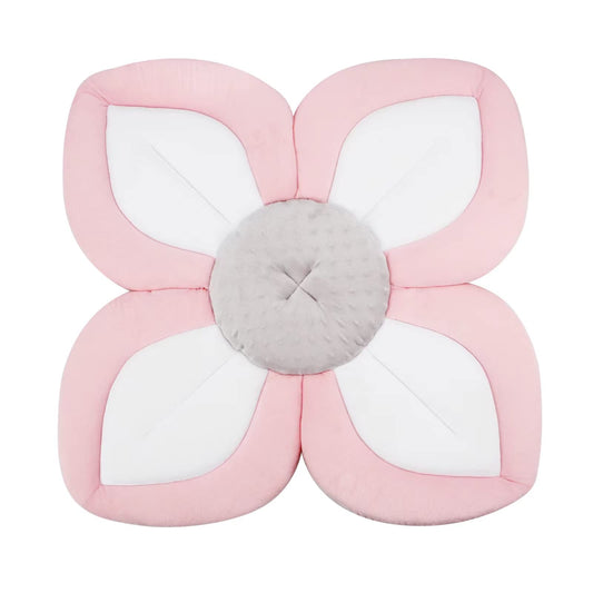 PandaEar Baby Bath Pad for Infant Newborn | Soft Flower Petals for Sink Bathtub Essentials Shower Gift -Pink