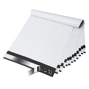 Fuxury Poly Mailers 10x13 Inch 100 Pack,Shipping Bags for Clothing,Strong Adhesive Mailing Envelopes,Self Seal Plastic Postal Return Package Bags for Small Business,White