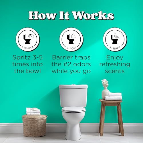 Poo-Pourri Before-You-Go Pocket Toilet Spray, Travel Essentials, Beach Bum, 1 Fl Oz, Up to 50 Uses, On-The-Go Bathroom Odor Deodorizer with Essential Oils, TSA Approved Size, Coconut Orchid Scent