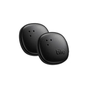 Tile by Life360 Sticker (2024) - Small Bluetooth Tracker, Remote Finder and Item Locator for Bikes, Glasses and More. Both iOS and Android Compatible. Phone Finder. 2-Pack (Black)