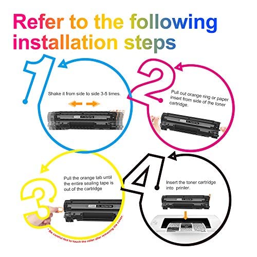 Uniwork 78A Black Toner Cartridges (2-Pack)-Compatible Toner Replacement for HP 78A CE278A Toner Cartridges Works with HP Laserjet Pro P1566, P1606 Series, HP Laserjet Pro MFP M1536 Series | CE278A