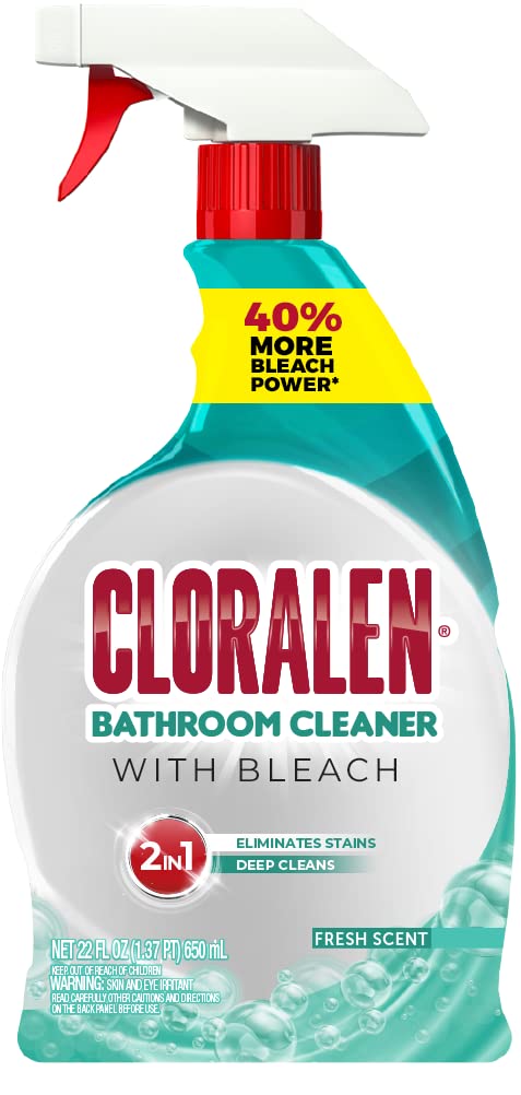 Cloralen - All Purpose Bathroom Cleaning Spray, 2-In-1 High-Performance Multisurface Bathroom And Kitchen Cleaner - (22 oz)