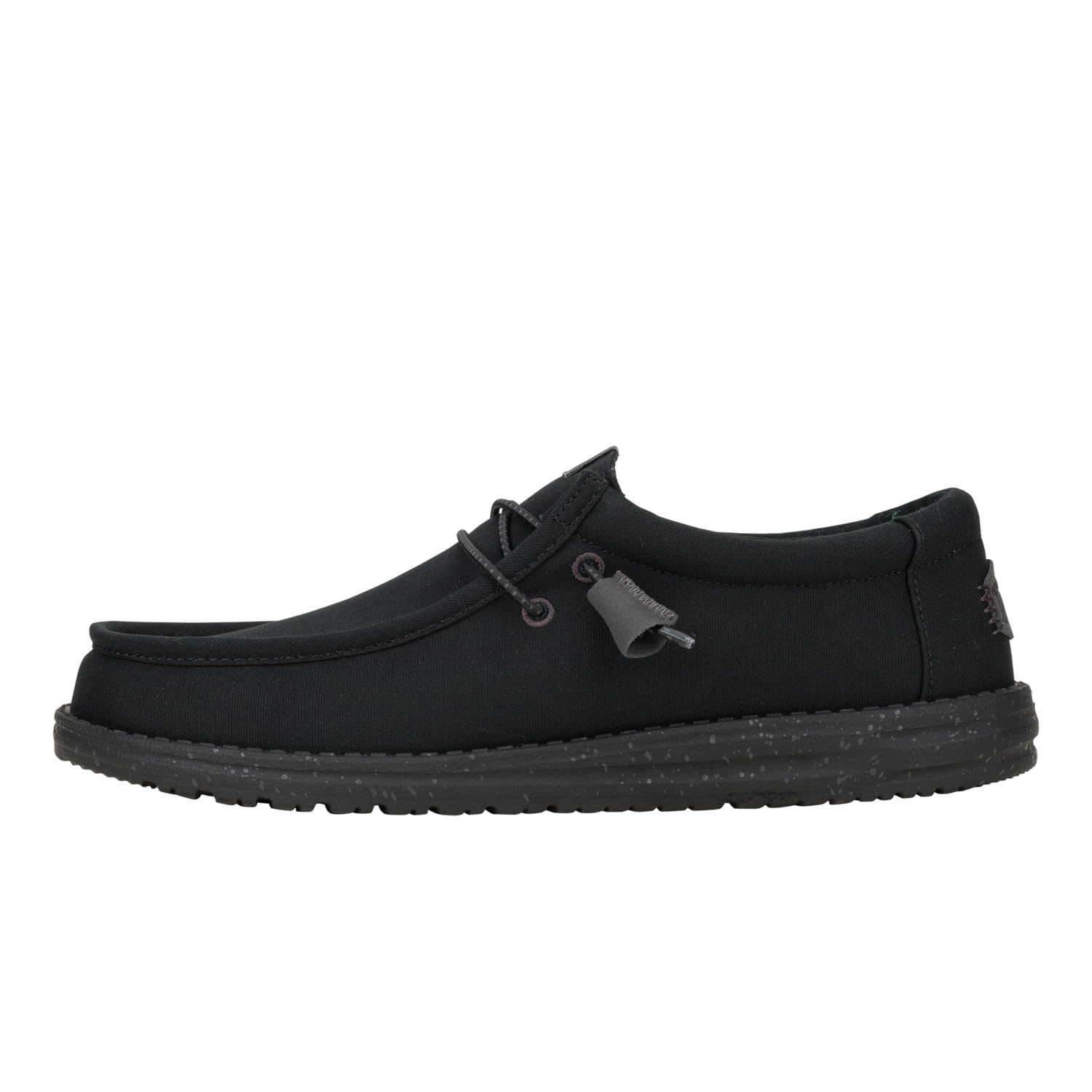 HEYDUDE Wally Canvas Mono Black/Clay Size 11, Men’s Shoes, Slip-on Loafers, Comfortable & Light-Weight