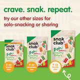 Snak Club Tajin Gummy Bears, Assorted Fruit Candy Gummies with Chili and Lime Seasoning, Mild, Gluten-Free and Vegan Snacks, 9 oz Resealable Bag