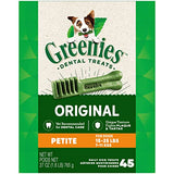 GREENIES Original Petite Natural Dog Dental Care Chews Oral Health Dog Treats, 36 oz. Pack (60 Treats)