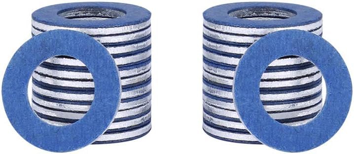 90430-12031 (24Pcs) Aluminum Oil Drain Plug Gaskets Fits for Toyota Lexus Scion Crush Washer Seals Replaces# 9043012031