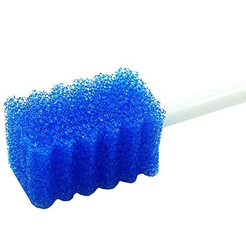 MUNKCARE Oral Care Swabs Disposable- Blue 100 Counts