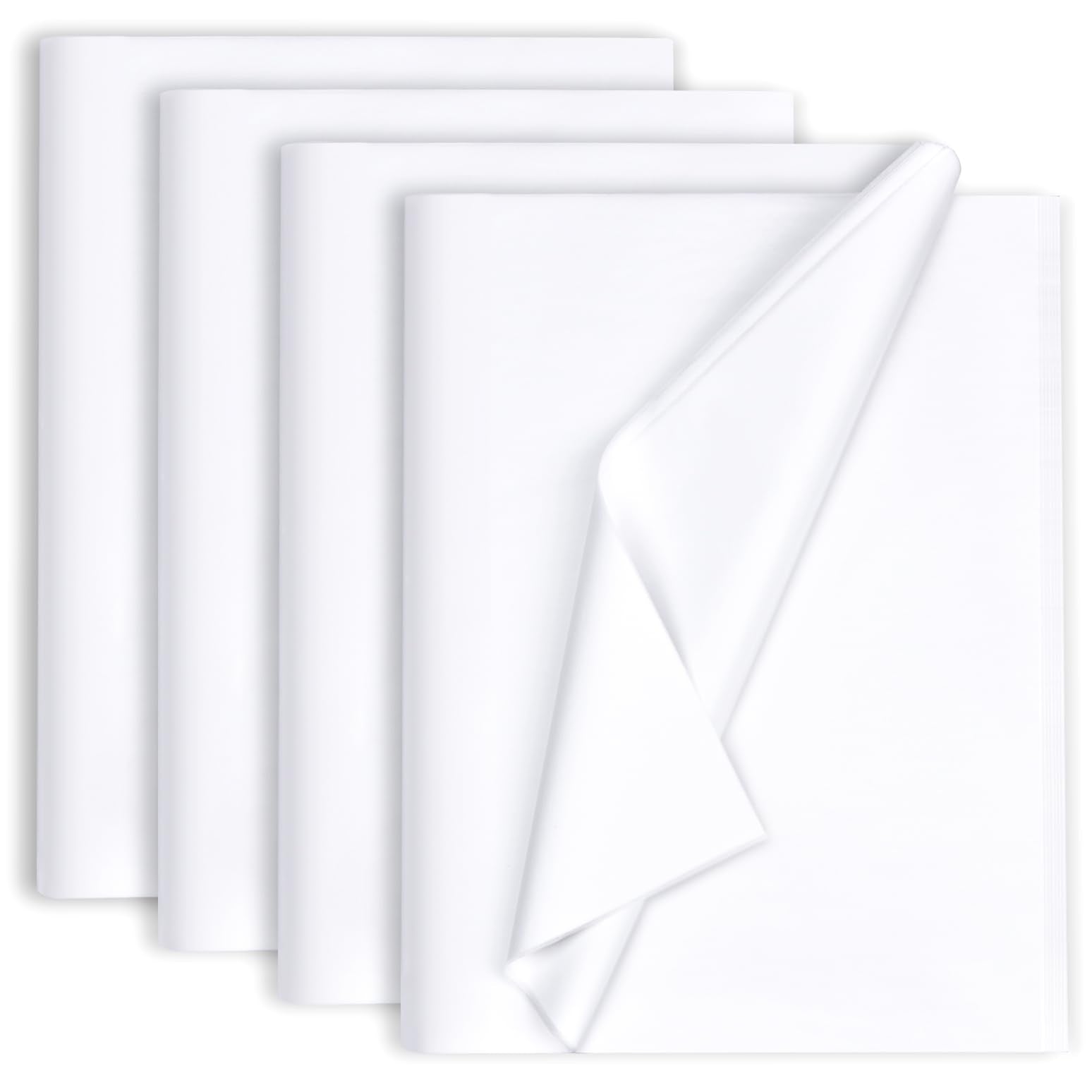 130 Sheets 14"x20" White Tissue Paper for Gift Bags, Gift Wrapping Tissue Paper Bulk for DIY Crafts, Birthday, Christmas, Party Decor