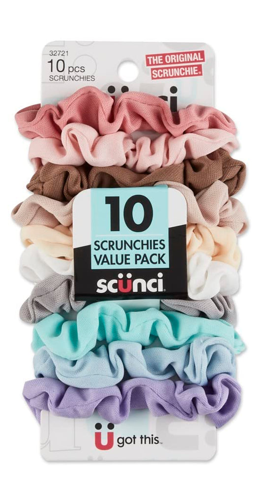 Scunci Value Pack No Damage Scrunchies - 10 Pcs.