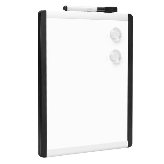 Amazon Basics Small Dry Erase Whiteboard, Magnetic Whiteboard with Marker and Magnets, 8.5" x 11", Plastic/Aluminum Frame