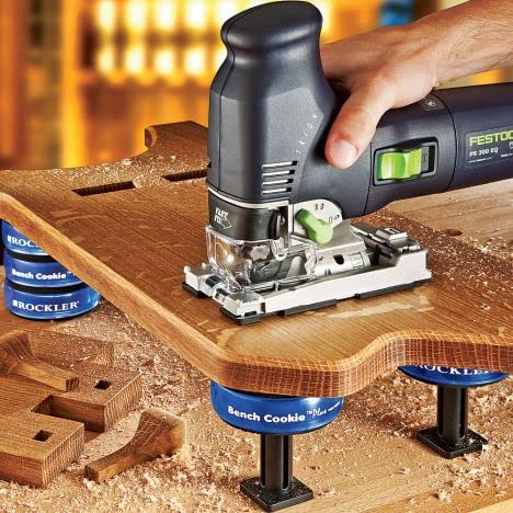 Rockler Work Bench Cookies Plus Work Grippers (4 Pack) – Rockler Bench Cookies Protect Workpiece from Scratches and Benchtop Debris - Woodworking Kit for Most Average-Sized Panels