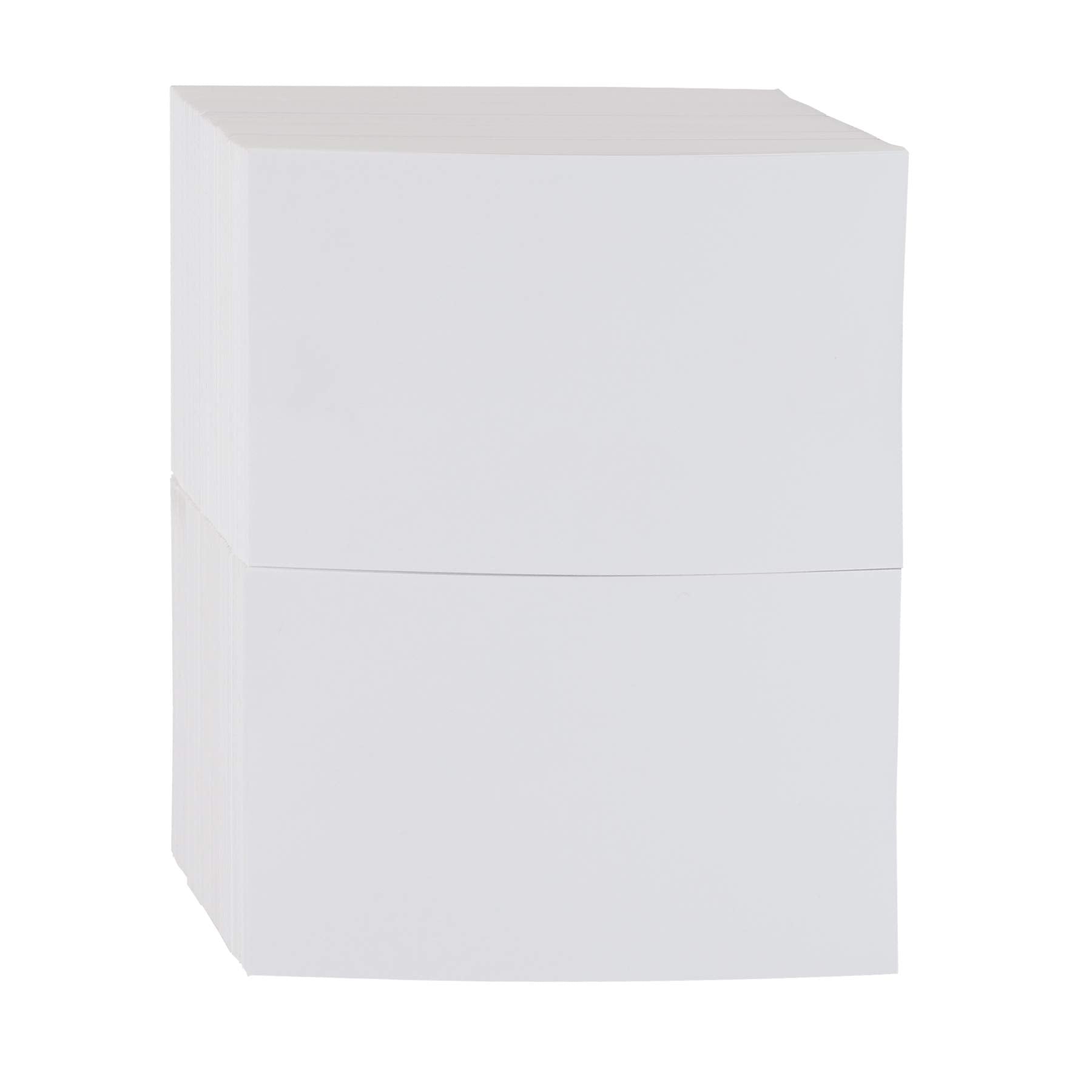 Amazon Basics Ruled Lined Index Note Cards, 500 Count, 5 Pack of 100, White, 5 in x 8 in