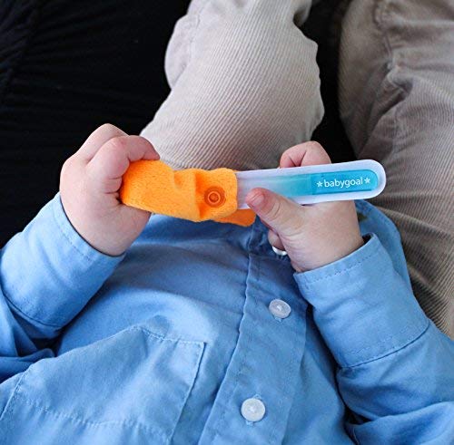 Babygoal Baby Nail Files 3 Pack,Newborn Nail Files with a Pouch,Genuine Czech Float Glass, Gift for Newborns,Toddlers,Infant, Babies &Young Children 3NF02