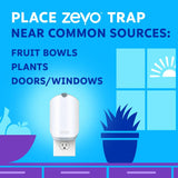 ZEVO Flying Insect Refills for Indoor Light Trap: 8 Light Trap Refill Cartridges Capture Fruit Flies, Gnats and Houseflies (8 Cartridges)